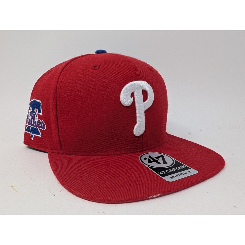 Philadelphia Phillies Hat Cap Snap Back Mens One Size Red MLB Baseball‎ '47
